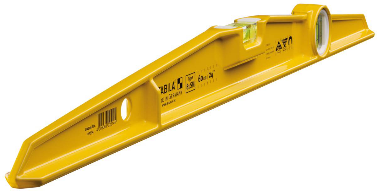 Stabila Type 81 SM 2514 Metalen waterpas Incl. magneet 60 cm 0.50 mm/m