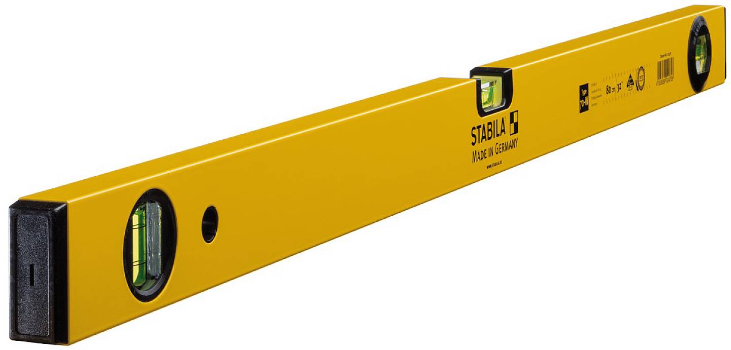 Stabila Type 70 W 2475 Metalen waterpas 80 cm 0.50 mm/m