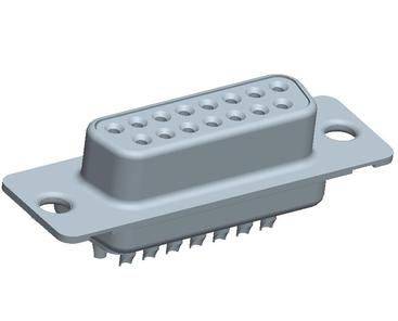 FCI DA15S064HTLF D-sub female connector 180 ° Aantal polen: 15 1 stuk(s)