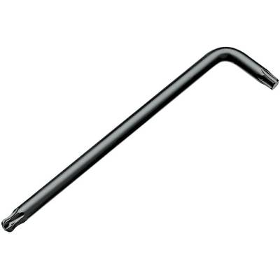 Srebrni Torx ključ u L-obliku koji se uobičajeno koristi za pritezanje ili odvrtanje Torx vijaka.