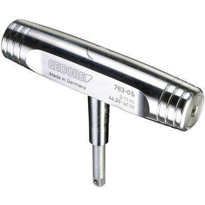 Momentni ključ marke Gedore iz Njemačke, model 763-05, s rasponom momenta od 5 Nm ili 44,2 lbf·in.