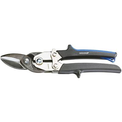 Škare za lim marke Gedore s ergonomskim ručkama, pogodne za rezanje metalnih limova.