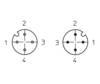 Lutronic 1091 priključni kabel za senzor/aktivator M12 ravni muški konektor 5.00 m Broj polova: 4 1 St.