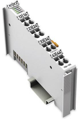 Uska, pravokutna elektronička priključna stezaljka s više numeriranih utora za kabelske spojeve, montažna na bočnu šinu