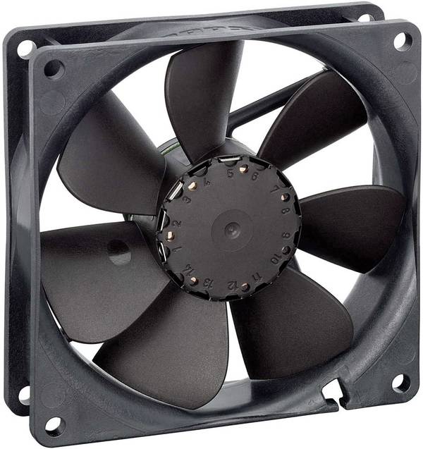 EBM Papst 3412NGV aksijalni ventilator 12 V/DC 82 m³/h (D x Š x V) 25.4 x 92 x 92 mm