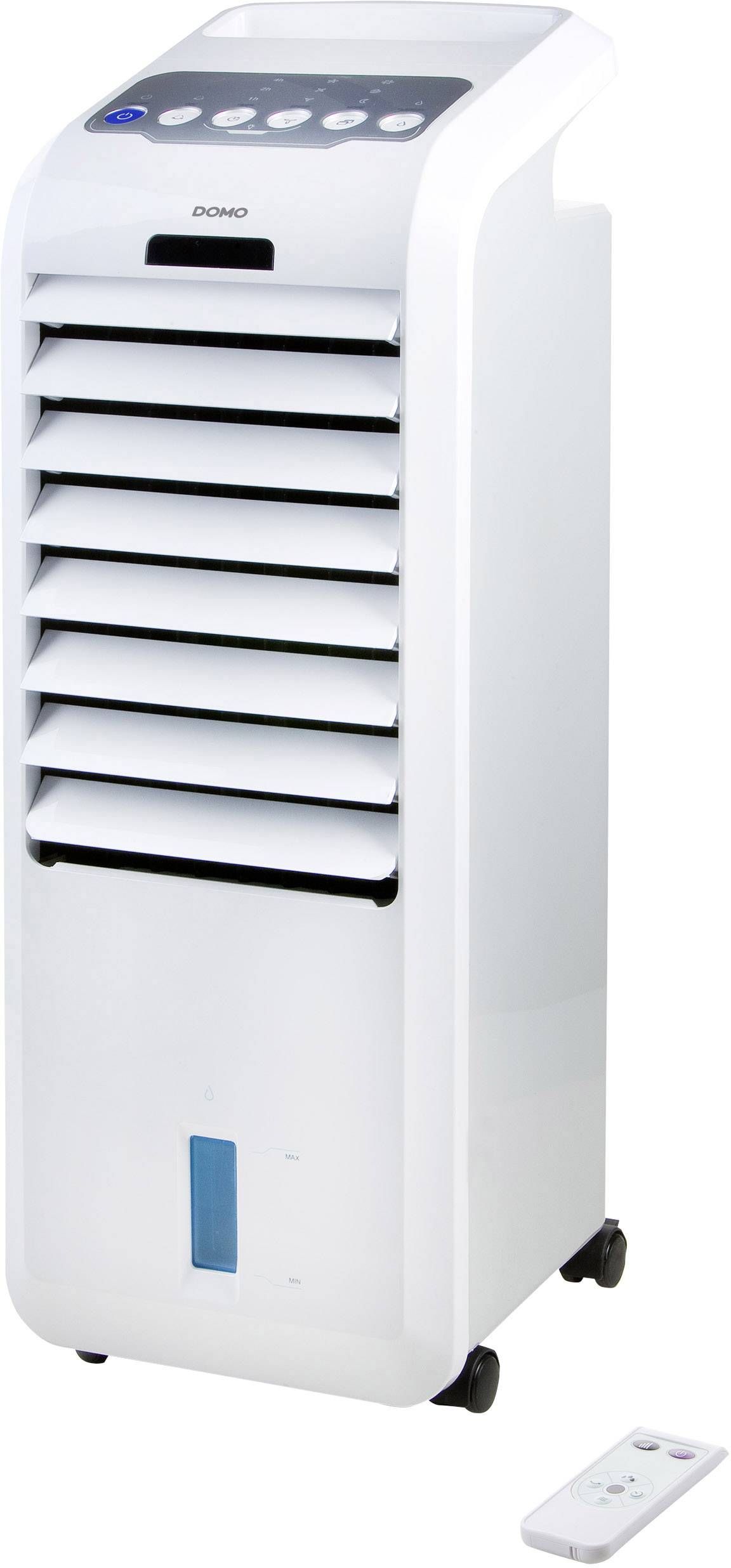 DOMO DO153A uređaj za hlađenje zraka 55 W (D x Š x V) 28.3 x 25.3 x 71.5 cm bijela led zaslon, sa daljinskim upravljačem-0