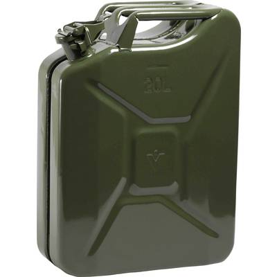 Zeleni metalni kanister zapremine 20 litara.