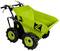 Zelena, motorizirana kolica na četiri kotača. Imaju nagibni teretni prostor i podesna su za transport teških tereta.