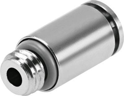 Metalni cilindar sa navojem na jednom kraju, srebrne boje, vjerojatno namijenjen tehničkim ili industrijskim primjenama.