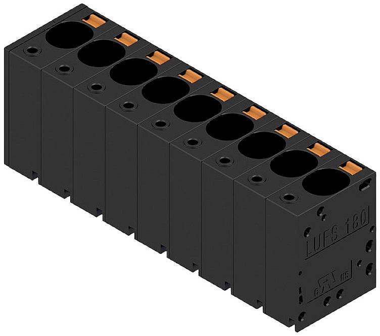 Weidmüller 2492180000 vijčana blok spojka 16 mm² Broj polova (broj) 9 crna 10 St.