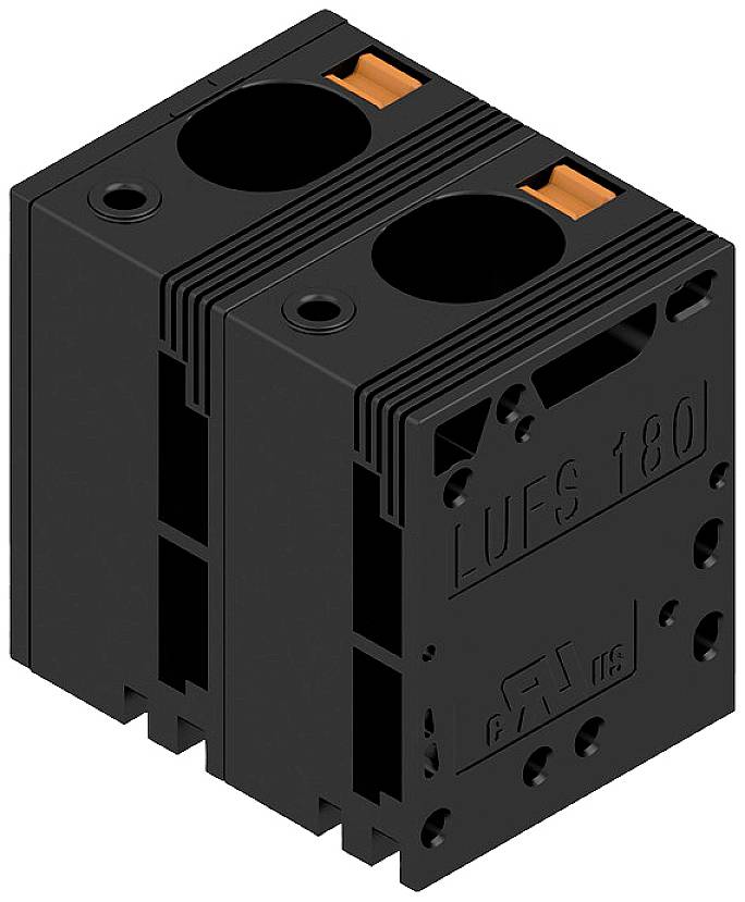 Weidmüller 2491820000 vijčana blok spojka 16 mm² Broj polova (broj) 2 crna 40 St.
