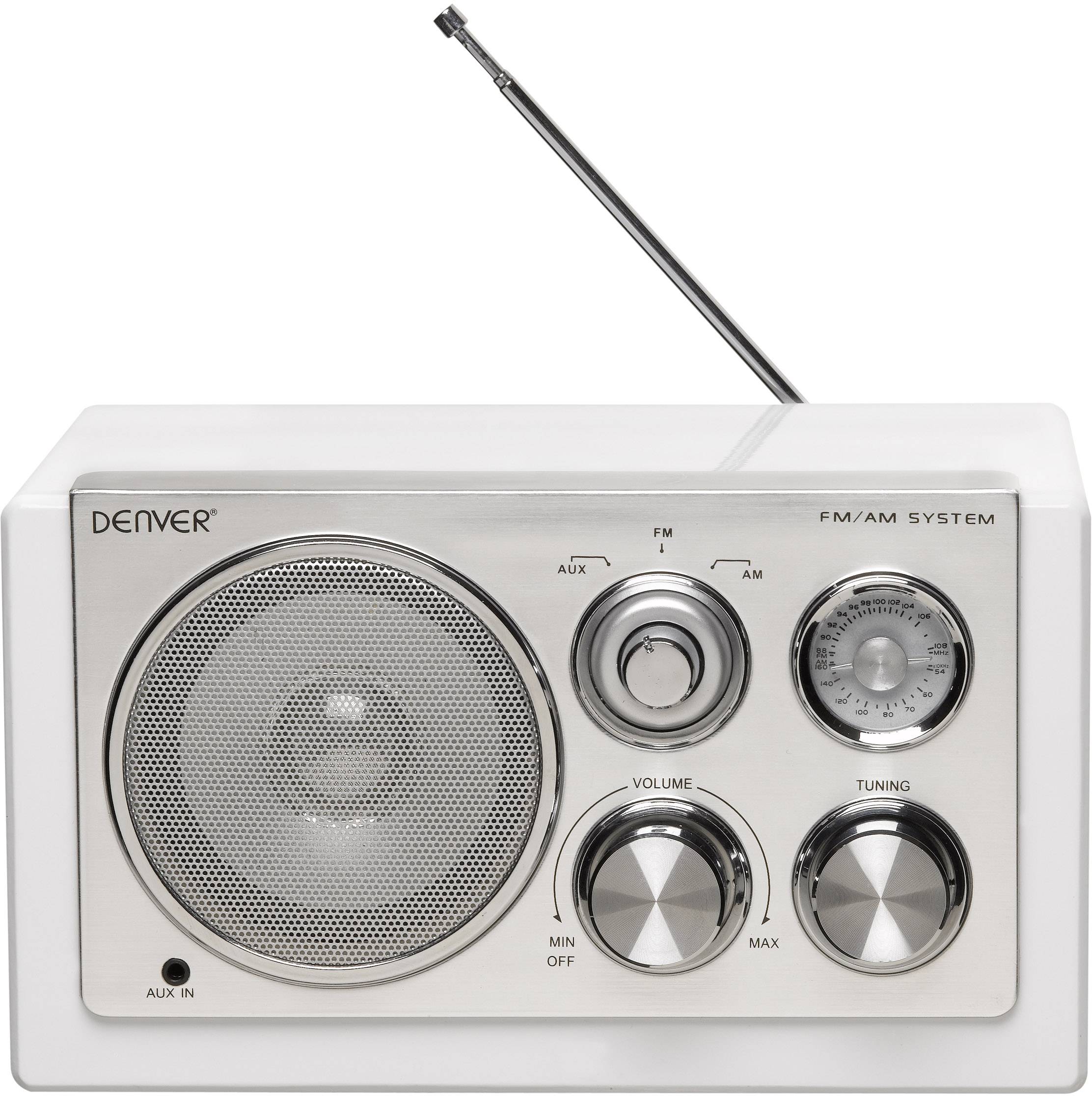 Denver TR-61 MK2 desktop radio UKW (1014) AUX bijela