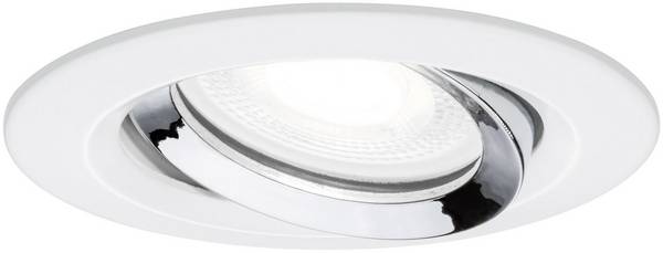 Paulmann Nova Plus ugradno svjetlo za kupaonicu  LED  GU10 6 W IP65 mat-bijela, krom boja