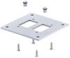 6290416 podna ploča ISS160160BP 250 mm bijeli aluminij 1 St.
