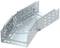 Metalna kabelska žljebnica s rešetkastom strukturom, nagnuta pod kutom od 45 stupnjeva. Podesiva za upravljanje kabelima u zgradama.