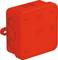 Crveni, pravokutni električni razvodni ormarić s više otvora za kabelske prolaze, označen natpisima '400V', 'A8', '2,5', 'IP55' i kontrolnim pečatom.