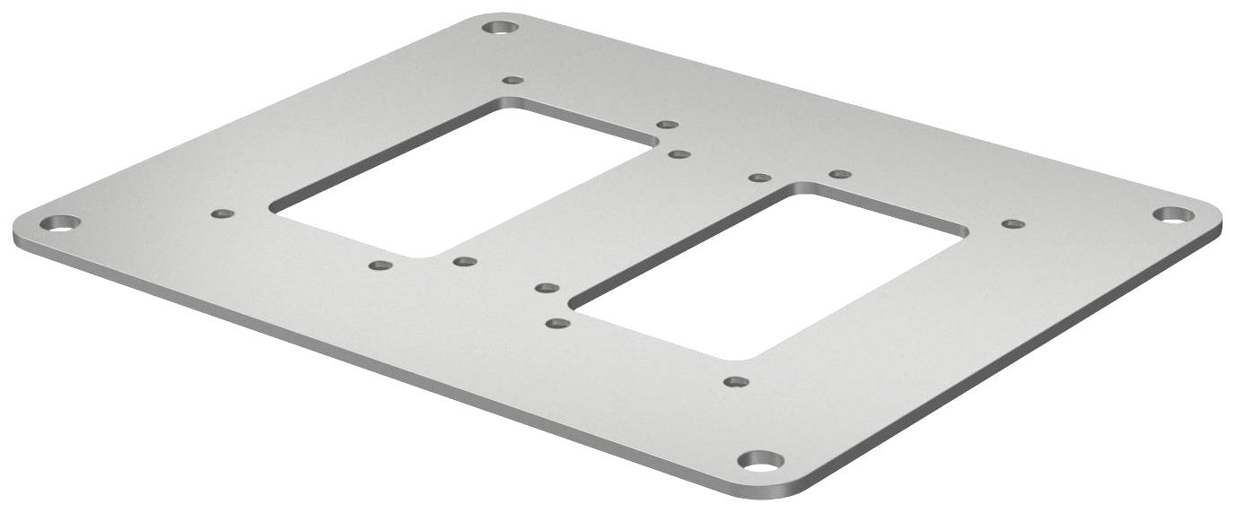 OBO Bettermann ISSBP140100WA voor Vloerplaat 160 mm Witaluminium 1 stuk(s)