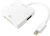 LogiLink CV0045A HDMI adapter [1x muški konektor mini DisplayPort - 1x ženski konektor DVI, 24 + 5 polova, ženski konektor HDMI] bijela 15.00 cm