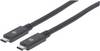 Manhattan USB kabel USB 3.2 gen.1 USB-C® utikač 2.00 m crna 354905