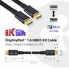 club3D DisplayPort priključni kabel DisplayPort utikač, DisplayPort utikač 4.00 m crna CAC-1069B 8K UHD DisplayPort kabel
