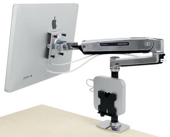 Ergotron 45-358-026 / LX Steh-Sitz-Tischmontage-L stolni nosač za monitor 1 Zaslon(i) 116,8 cm (46") aluminij boja-6