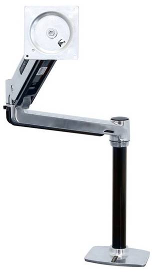 Ergotron 45-358-026 / LX Steh-Sitz-Tischmontage-L stolni nosač za monitor 1 Zaslon(i) 116,8 cm (46") aluminij boja-3