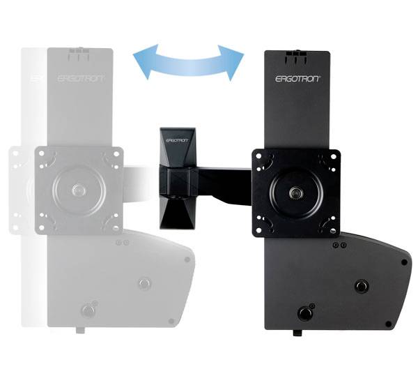 Ergotron produžni nosač monitora crna-4