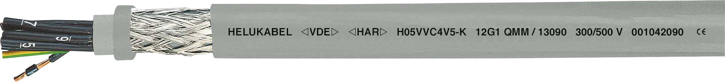 HELU H05VVC4V5-K (NYSLYCYÖ-JZ) Stuurstroomkabel 3 G 1.5 mm² Grijs 13096-500 500 m