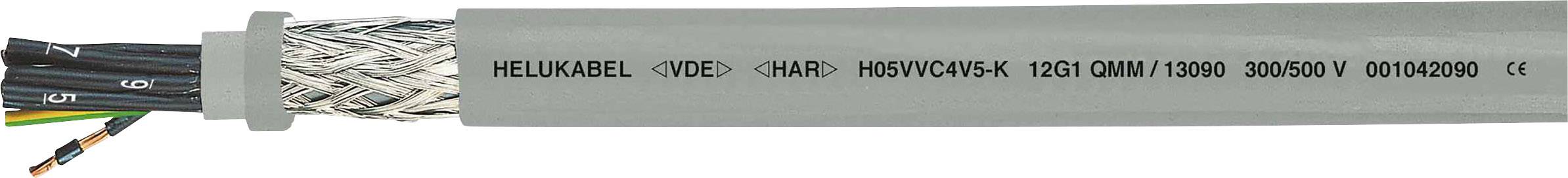 HELU H05VVC4V5-K (NYSLYCYÖ-JZ) Stuurstroomkabel 4 G 1.5 mm² Grijs 13097-500 500 m
