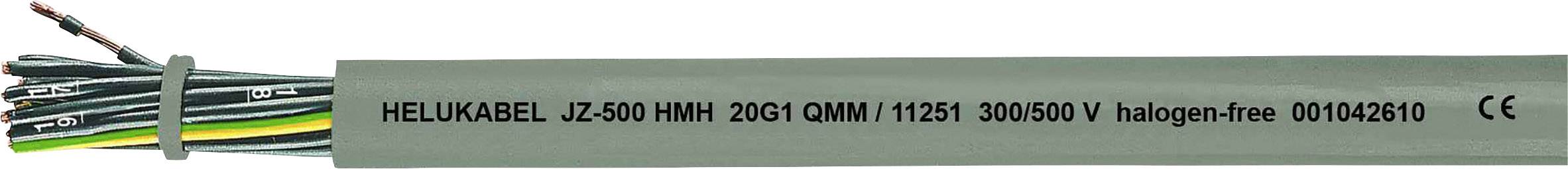 HELU JZ-500 HMH Stuurstroomkabel 2 x 1.5 mm² Grijs 11260-500 500 m