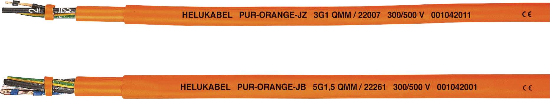 HELU PUR-Orange JB Geïsoleerde kabel 5 G 2.5 mm² Oranje 22265-500 500 m