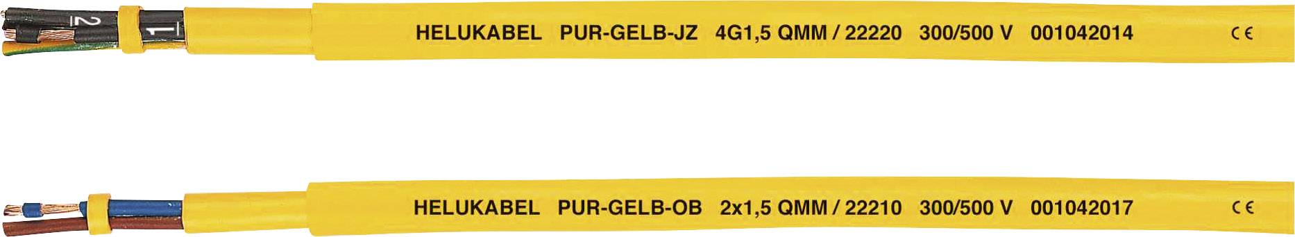 HELU PUR-Yellow JB Geïsoleerde kabel 4 G 2.5 mm² Geel 22217-500 500 m