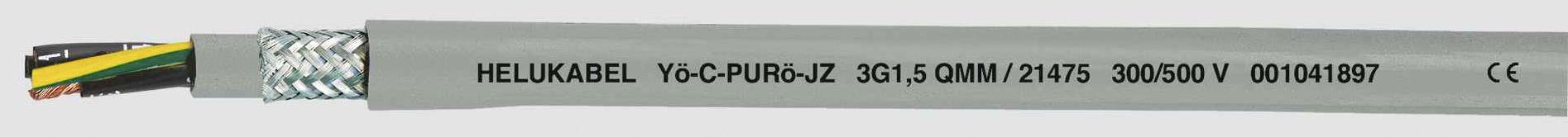 HELU Yö-C-PURö-JZ Stuurstroomkabel 3 G 0.75 mm² Grijs 21426-500 500 m