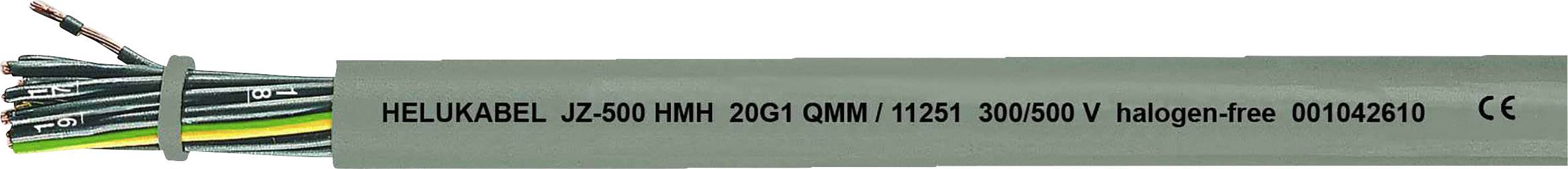 HELU JZ-500 HMH kontrolni vod 2 x 0.75 mm² siva 11221-1000 1000 m