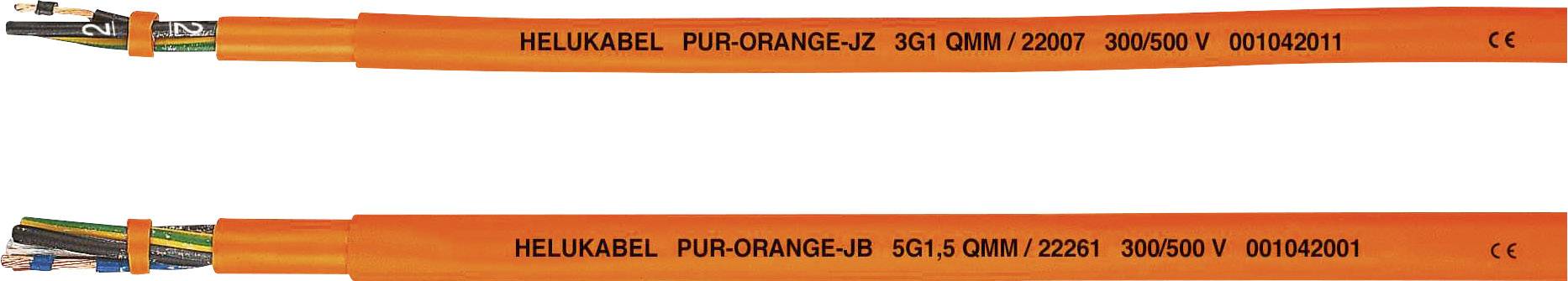 HELU PUR-Orange JB Geïsoleerde kabel 4 G 1.5 mm² Oranje 22260-500 500 m