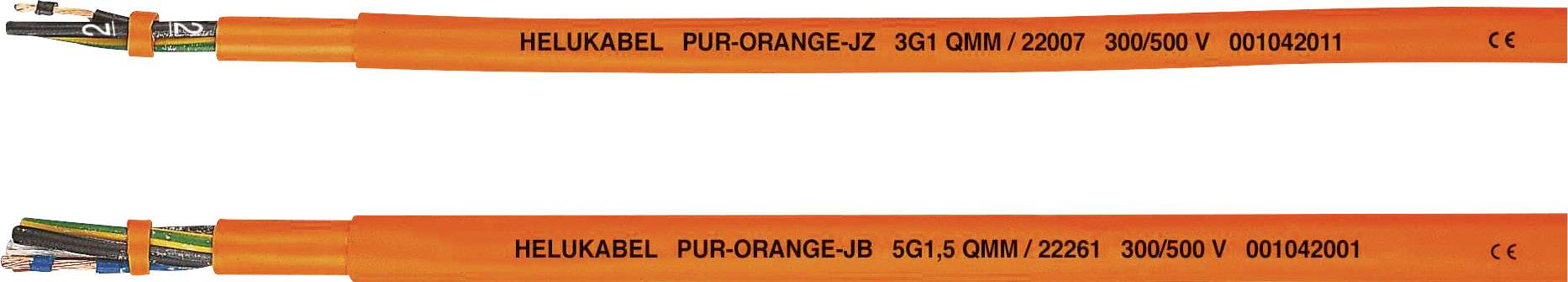 HELU PUR-Orange JB Geïsoleerde kabel 4 G 2.5 mm² Oranje 22264-500 500 m