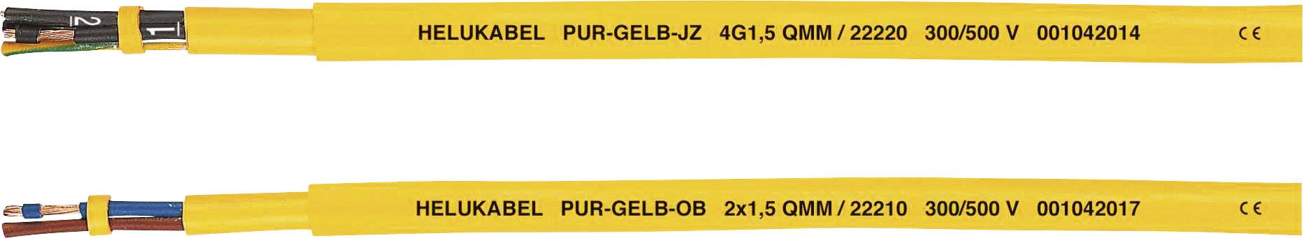 HELU PUR-Yellow JB Geïsoleerde kabel 3 G 0.75 mm² Geel 22201-500 500 m