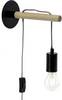 Brilliant Jarbo 98977/76 zidna svjetiljka E27 60 W LED crna, drvo