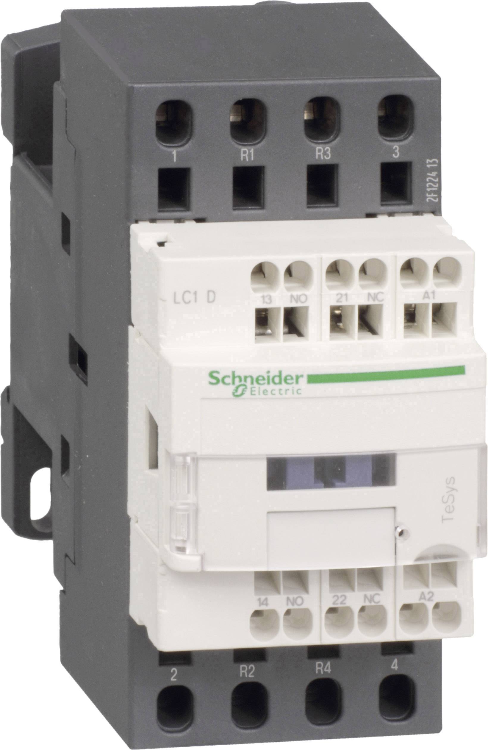 Sivi Schütz od Schneider Electrica s više priključnih stezaljki, pogodan za upotrebu u električnim ormarima.