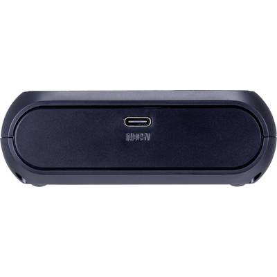 Crni elektronički uređaj s USB-C priključkom i natpisom 'IN 15V'.