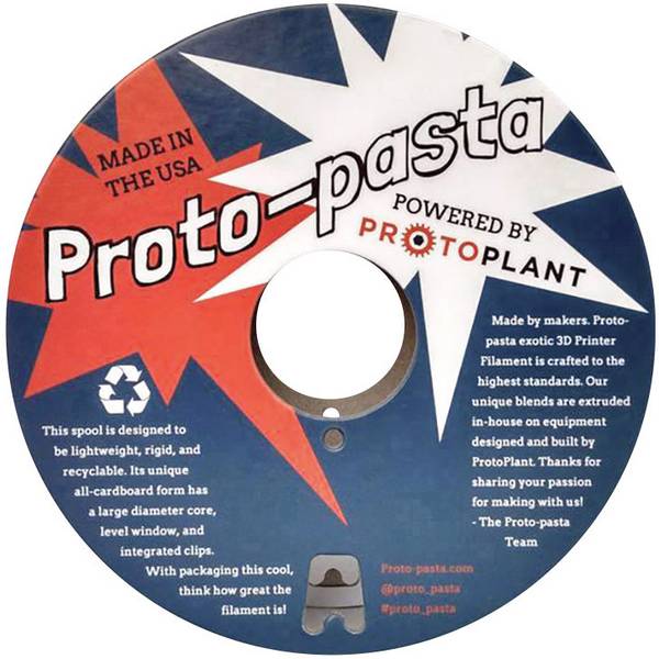 Proto-Pasta CDP12805 Protoplant Conductive PLA 3D pisač filament PLA  2.85 mm 500 g crna  1 St.