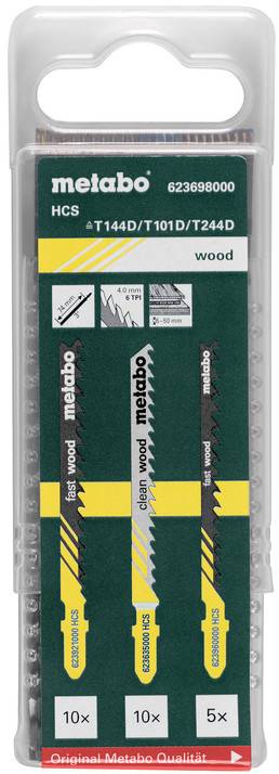 Metabo 623698000 Assortiment decoupeerzaagbladen - Hout (25st)