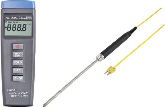VOLTCRAFT K101 + TP 208 mjerač temperature  Tip tipala K