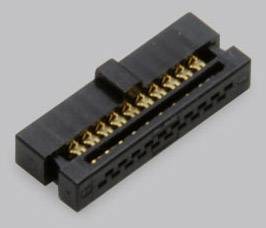 BKL Electronic 10120991 gredni utični konektor s vlačnim rasterećenjem Raster: 2.54 mm Ukupan broj polova: 12 Broj redova: 2 1 St.