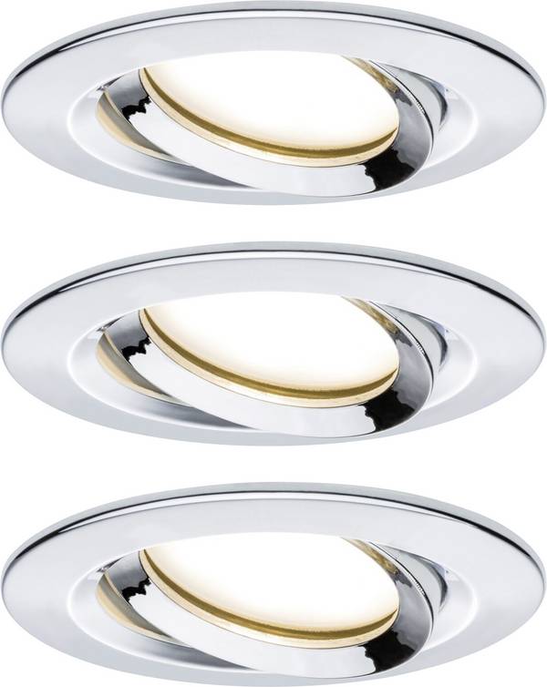 Paulmann Nova Plus ugradno svjetlo za kupaonicu 3-dijelni komplet LED  LED 20.4 W IP65 krom boja