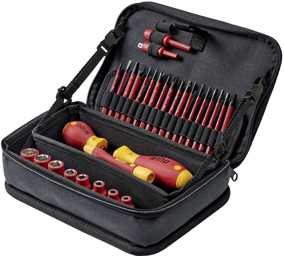 Wiha 43465 43465 Elektriker, Hantverkare, L&auml;rling, Professionell, VDE Verktygsv&auml;ska med utrustning 32 delar (L x B x H) 245 x 170 x 77 mm