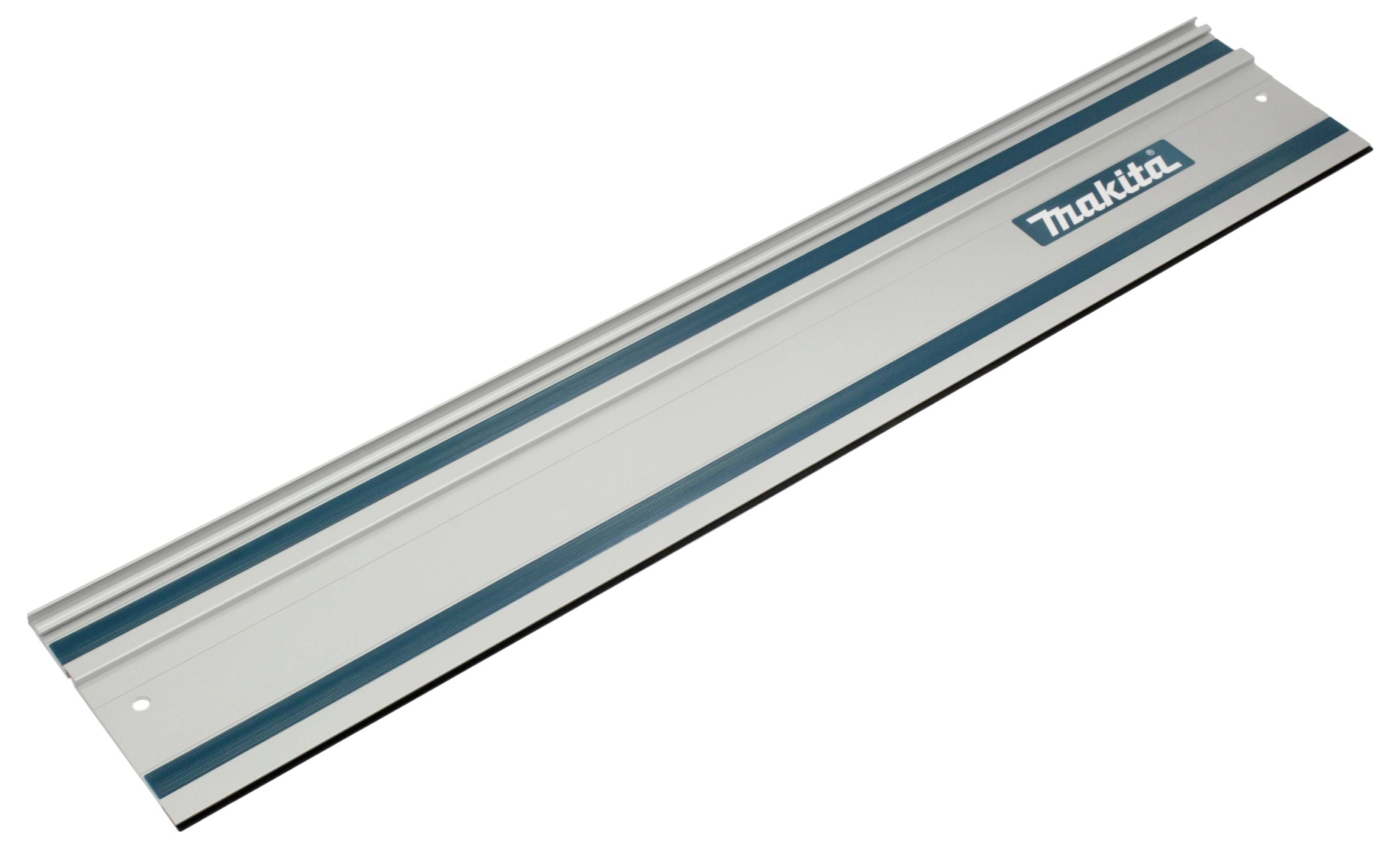 Duga metalna šina s logotipom marke alata na površini, vjerojatno vodilica za električne alate.