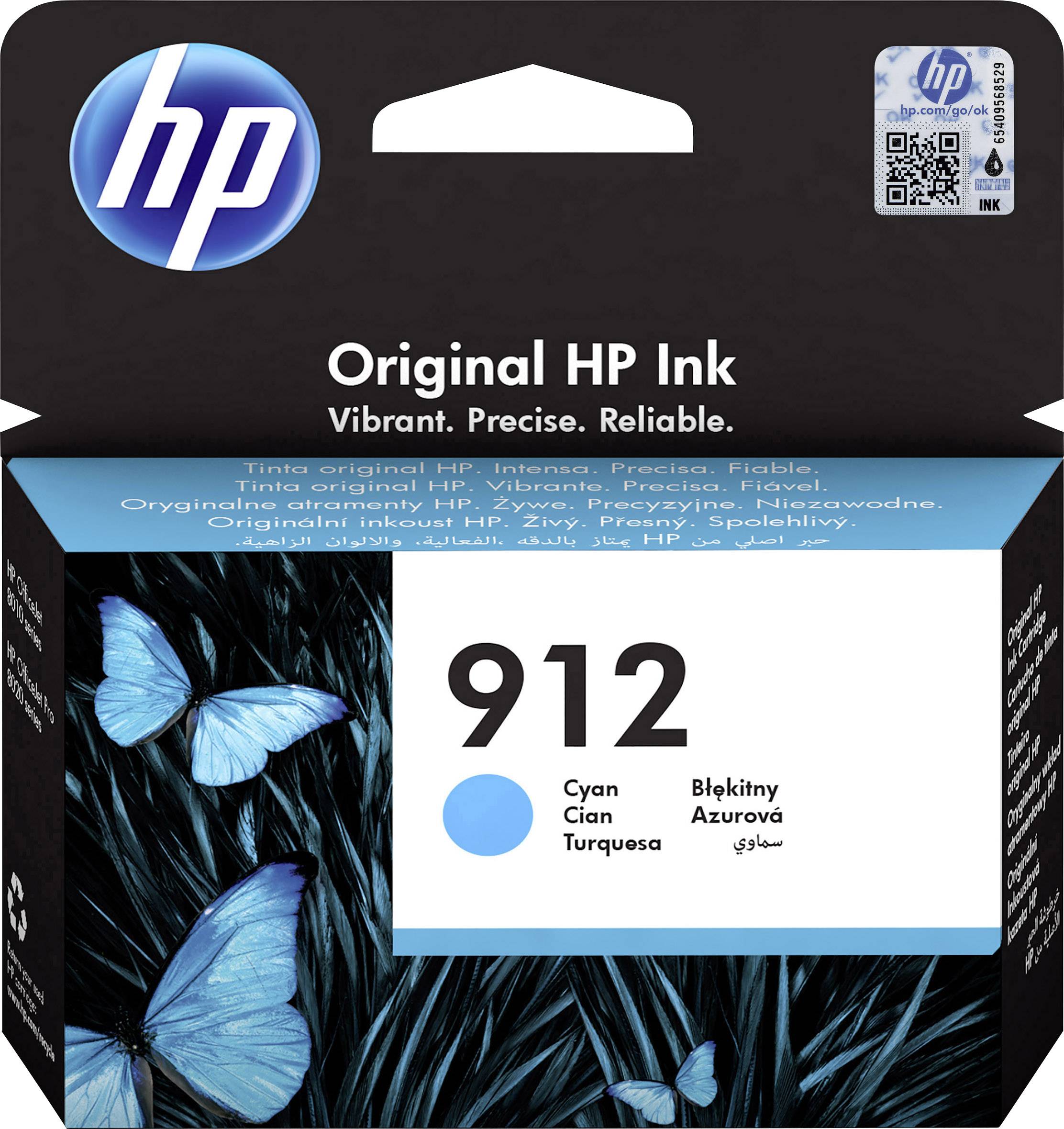 HP 912 tinta original cijan 3YL77AE tinta