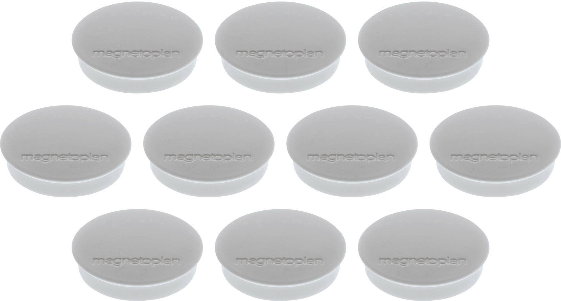 magnetoplan magnet Discofix Standard (Ø x V) 30 mm x 8 mm okrugli siva 10 St. 1664201