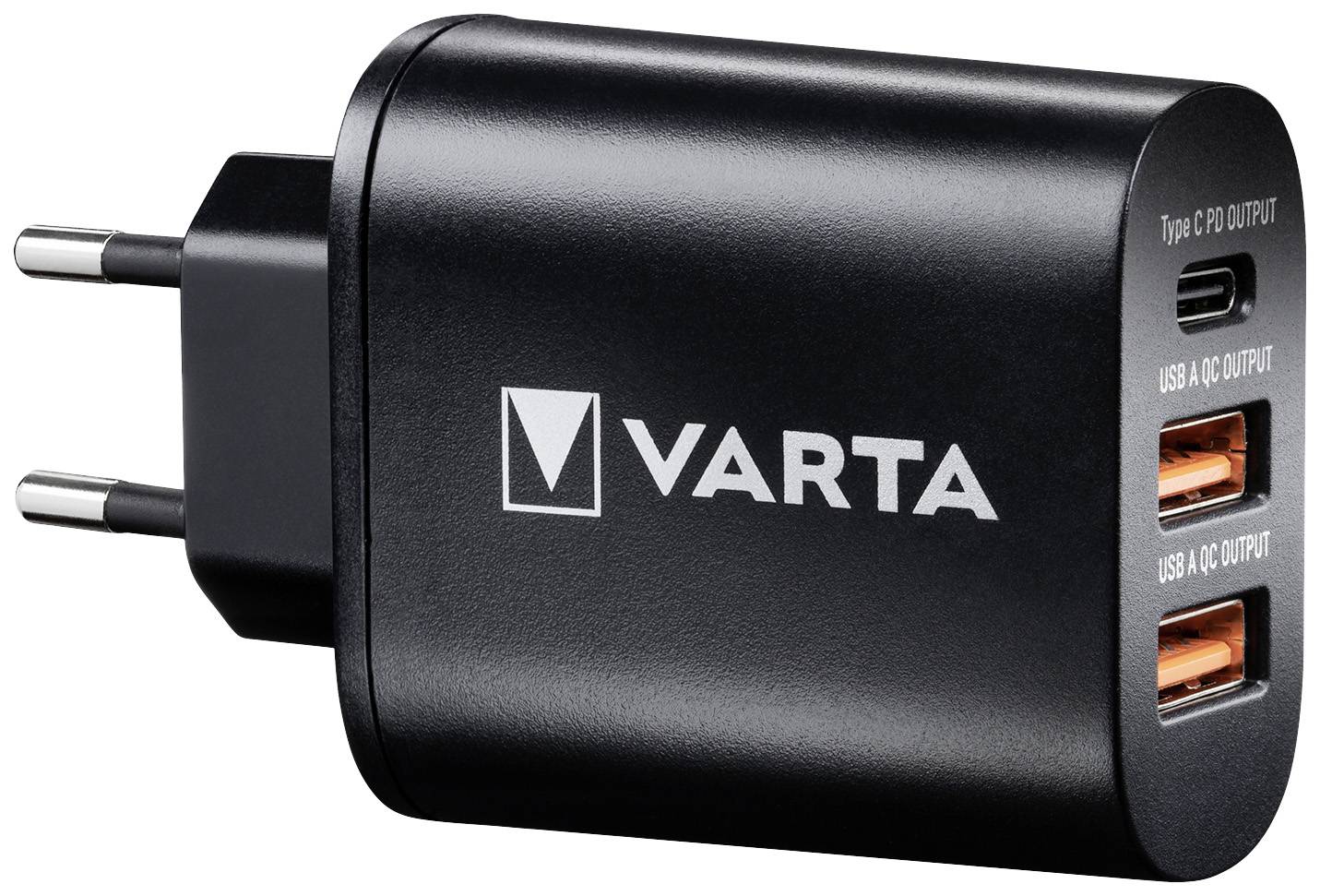 Varta Wall Charger USB punjač 27 W USB, ženski konektor USB-C® crna utičnica-1